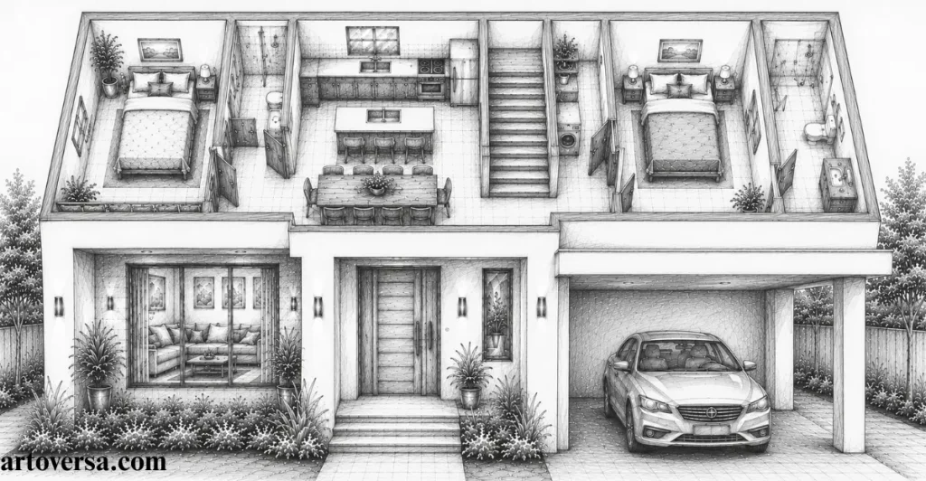 Position Bathrooms and Utility Spaces