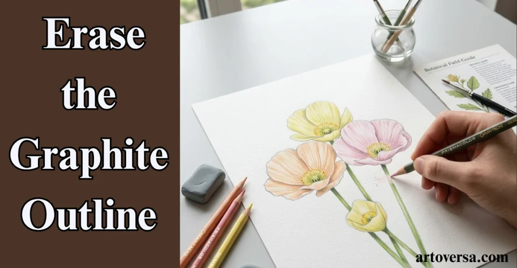  Erase the Graphite Outline