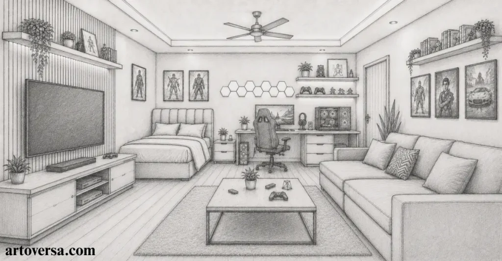Add the Sofa and Coffee Table