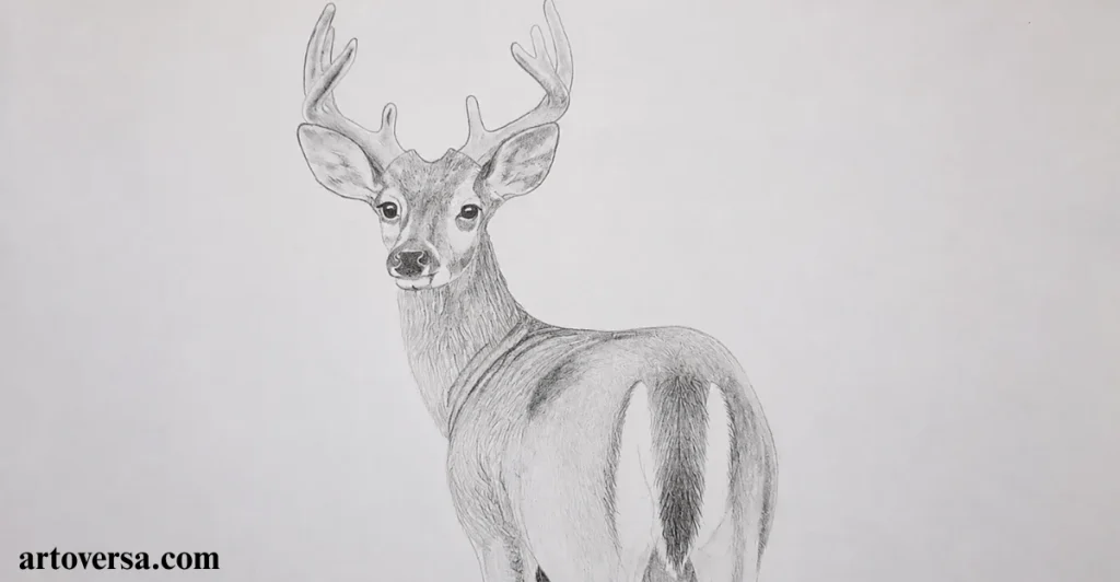 Step 2: Sketching the Details (H Graphite Pencil)