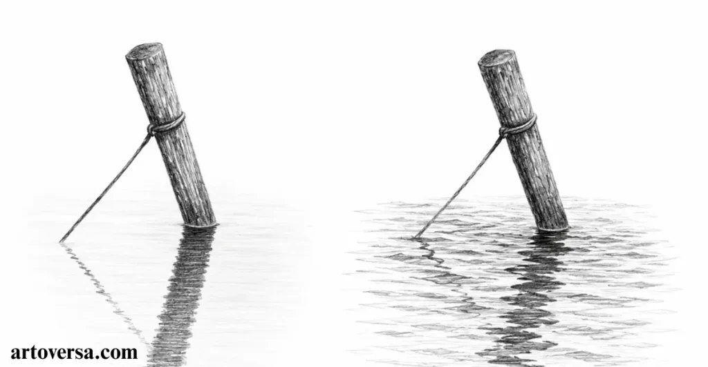 Reflections in Still vs Disturbed Water