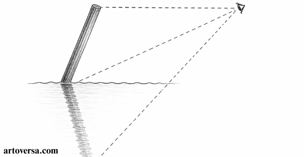 The Reflection Is Shorter if the Object Is Leaning Away