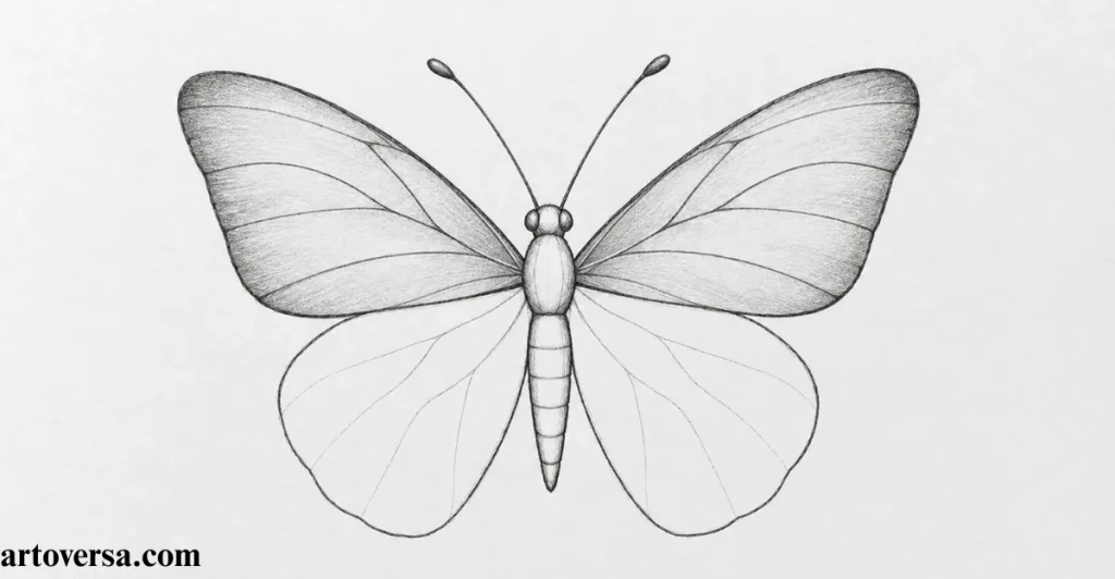 Sketch the Upper Wings