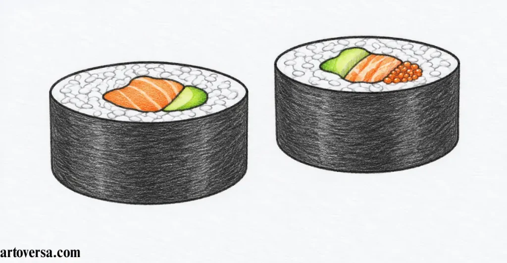 Step 4 – Color the Maki Drawing