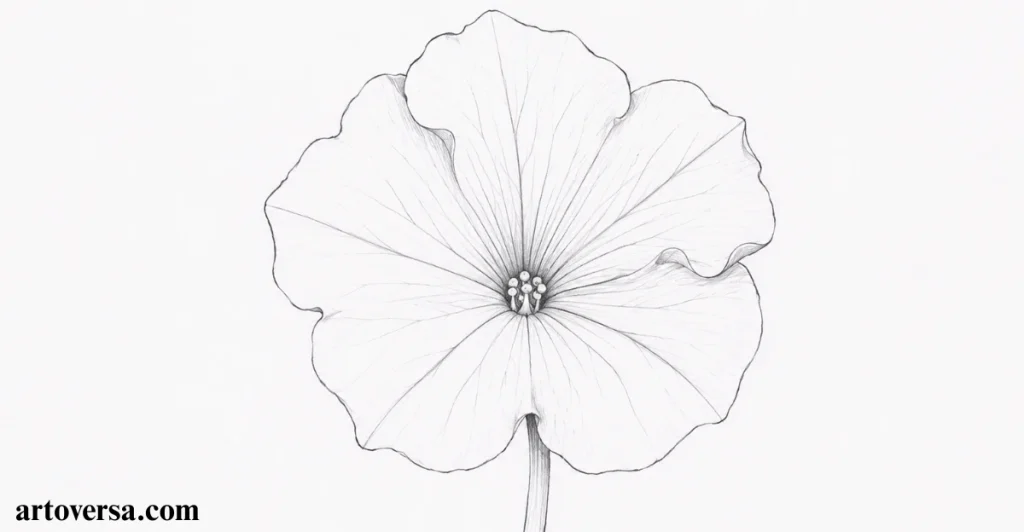 Sketching the Flower Outline
