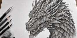 Drawing a Dragon’s Head: Learn How to Draw a Realistic Dragon