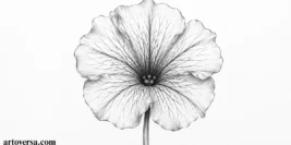 Drawing a Petunia Flower with Graphite Pencils