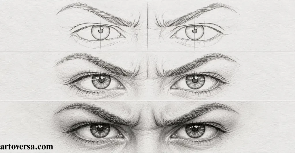 How to Draw Angry Eyes
