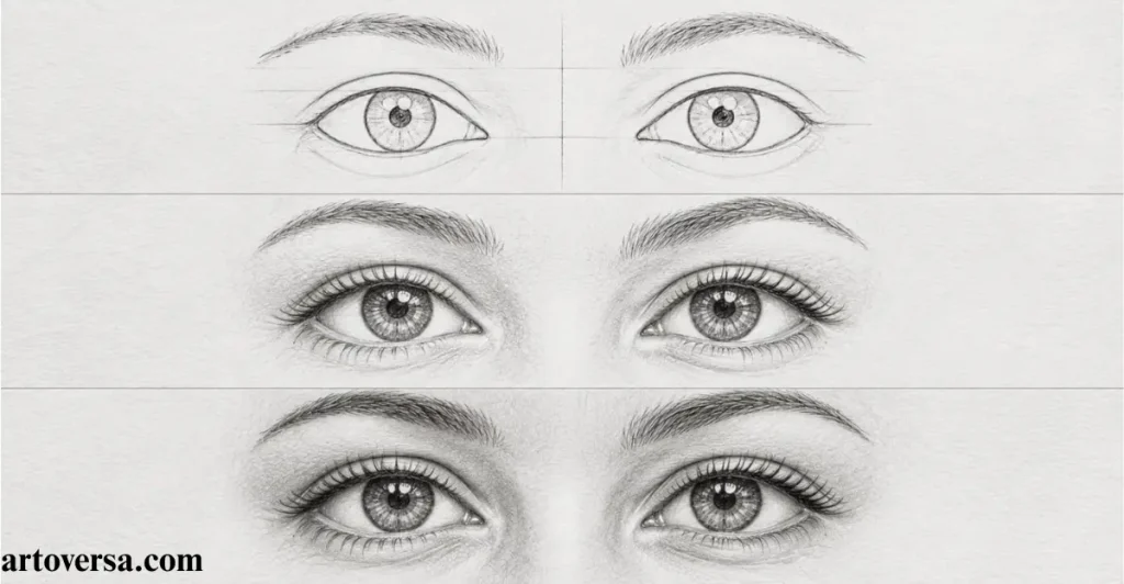 How to Draw Happy Eyes
