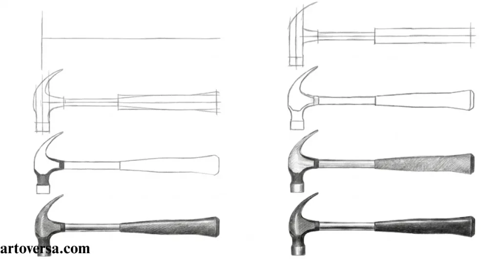 How to Draw a Hammer in 8 Steps