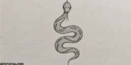 How to Draw a Snake Tattoo Design Step by Step