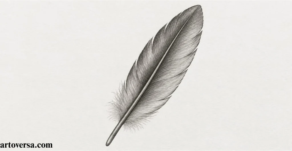 Shade the Central Shaft and Afterfeather