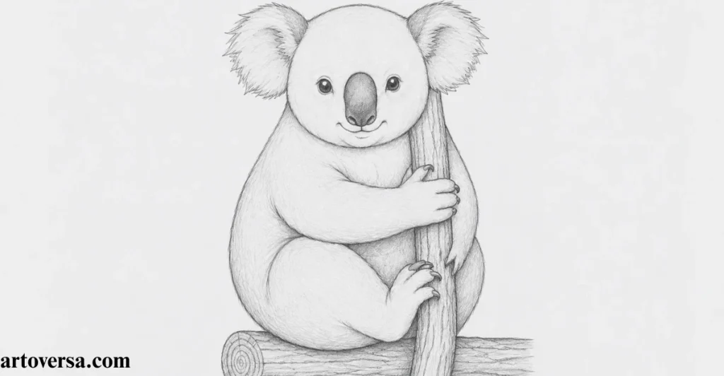 Sketch the Complete Outline of the Koala