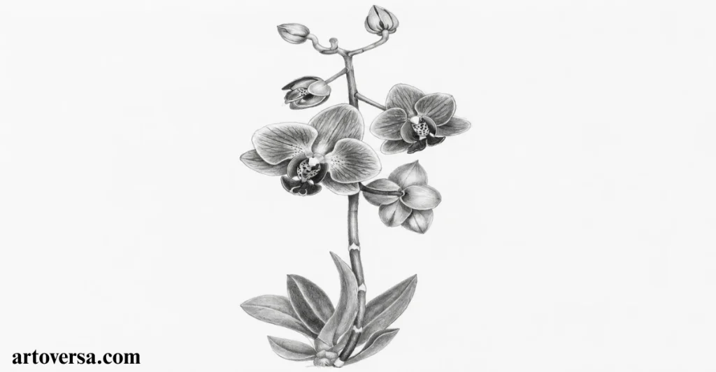 Study the Orchid Structure Before Drawing