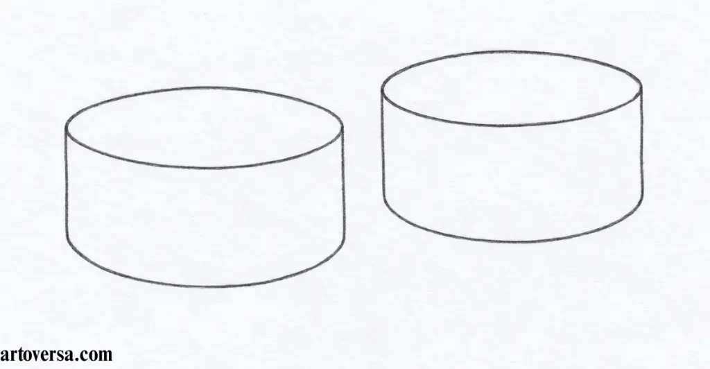 Step 1 – Draw the Outer Shape of the Sushi Roll