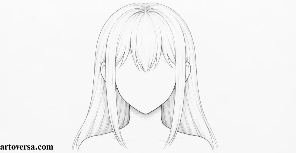 Step 5 – Outline the Reflections in the Hair